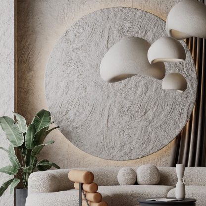 Wabi Sabi Resin Industrial Style Exhibition Hall Decorative Chandeliers