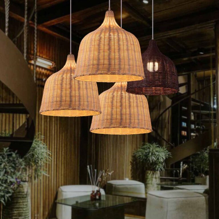 Rattan Pendant Light. Rattan Lamp Shade. Ceiling Light. Rattan authentic Lamp. Rattan Light. Bamboo Pendant Light. Kitchen Island Light.