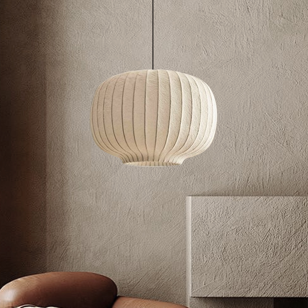 Japanese wabi-sabi style Nordic Silk Pendant Light