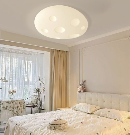 Nordic Minimalist Cream Style LED Cloud Moon Restaurant Light-labpiecesign