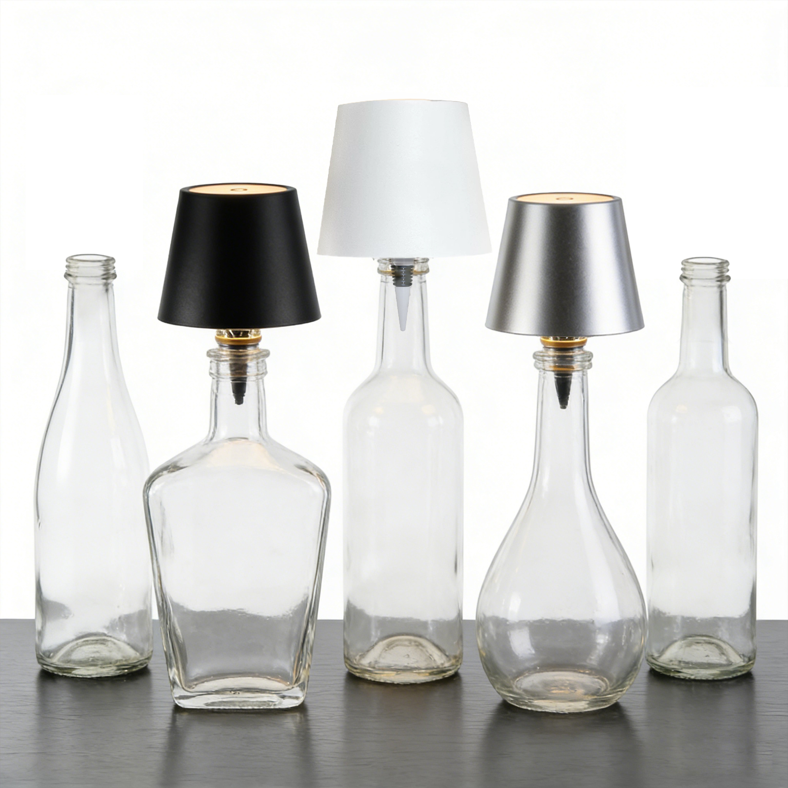 Minimalist LED Bottle Table Lamp