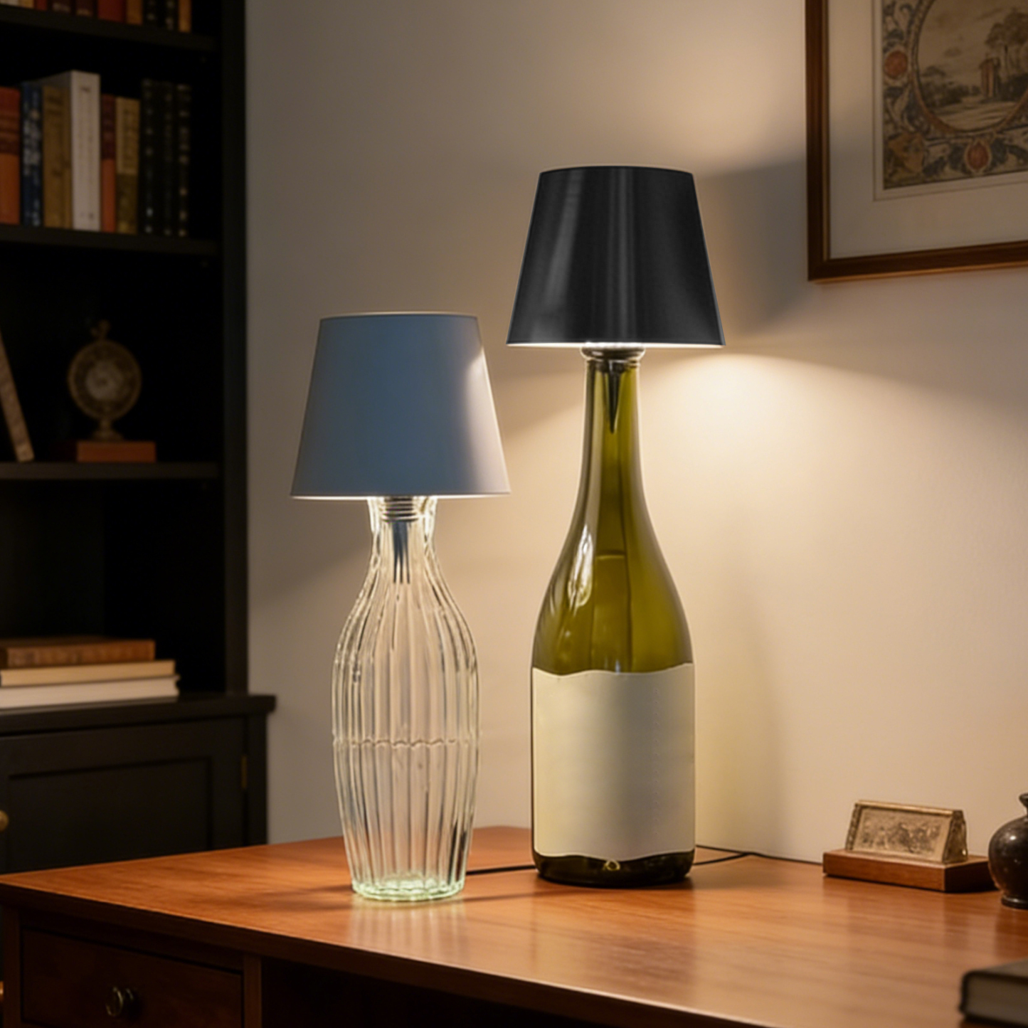 Minimalist LED Bottle Table Lamp