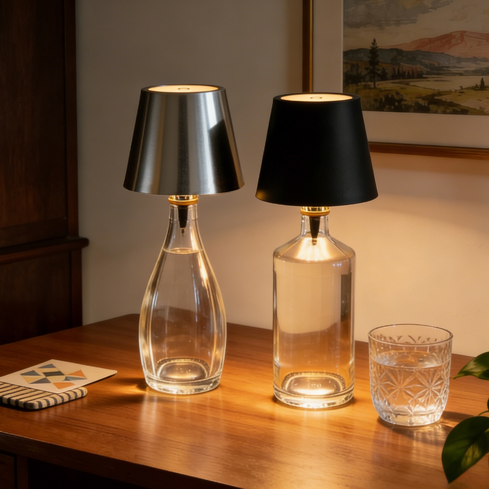 Minimalist LED Bottle Table Lamp