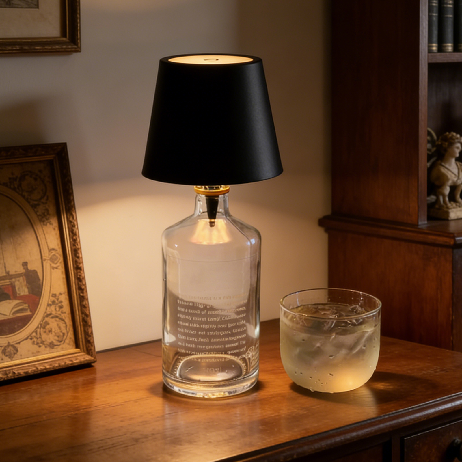 Minimalist LED Bottle Table Lamp
