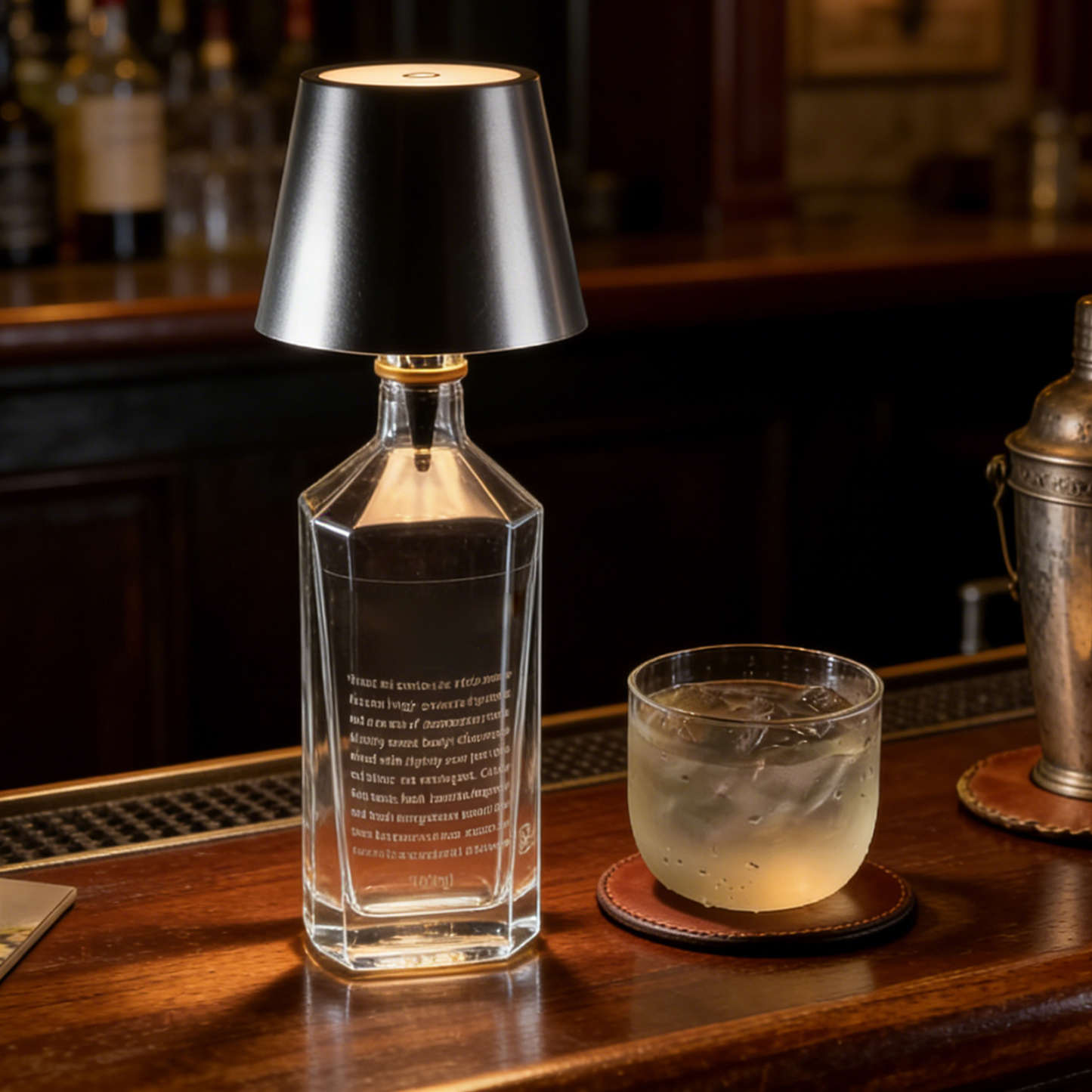 Minimalist LED Bottle Table Lamp