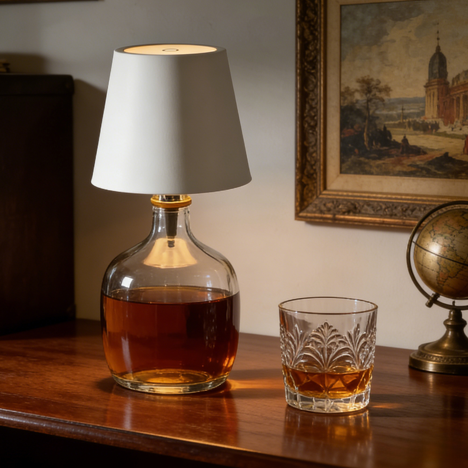 Minimalist LED Bottle Table Lamp