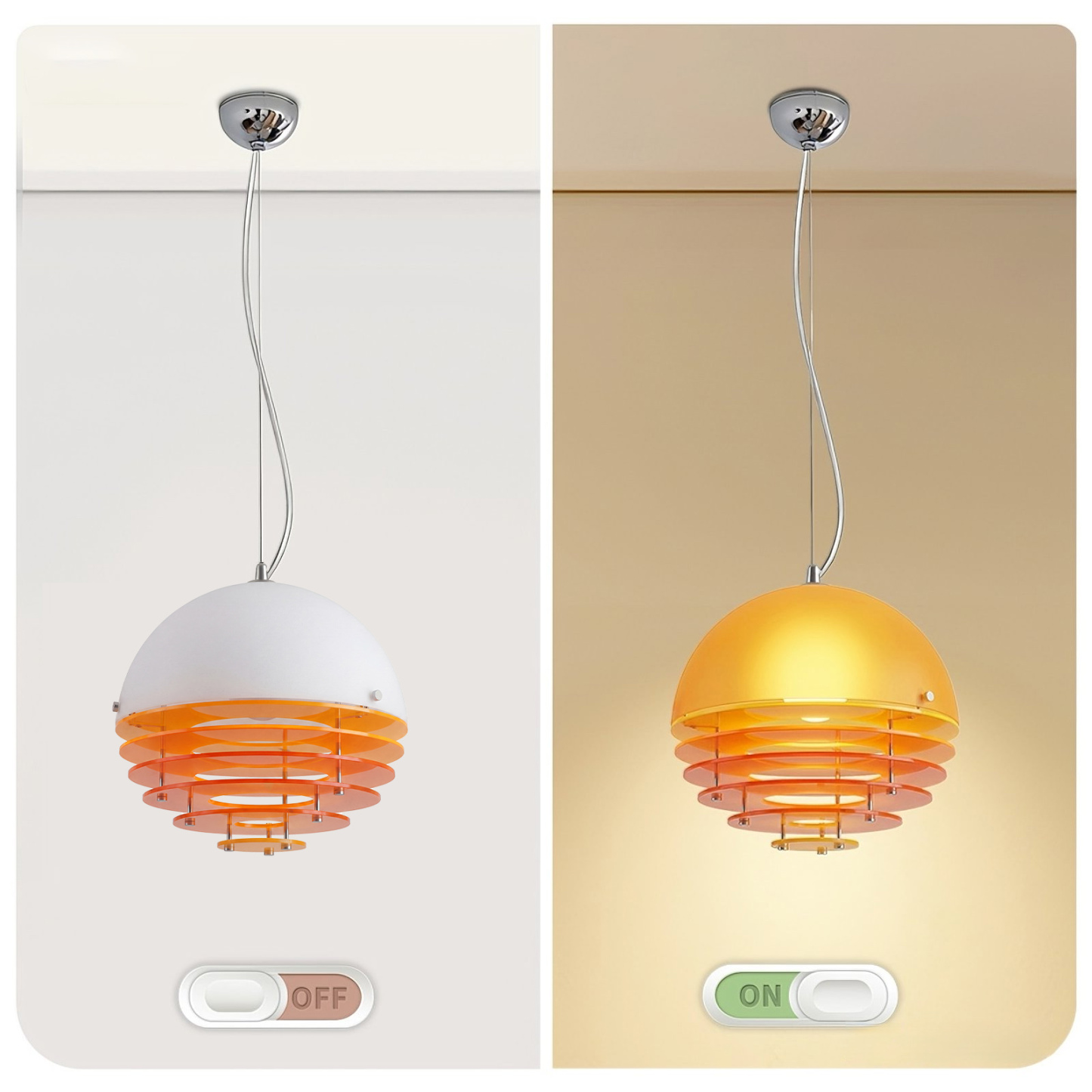 Modern Nordic Layered Disc Pendant Light