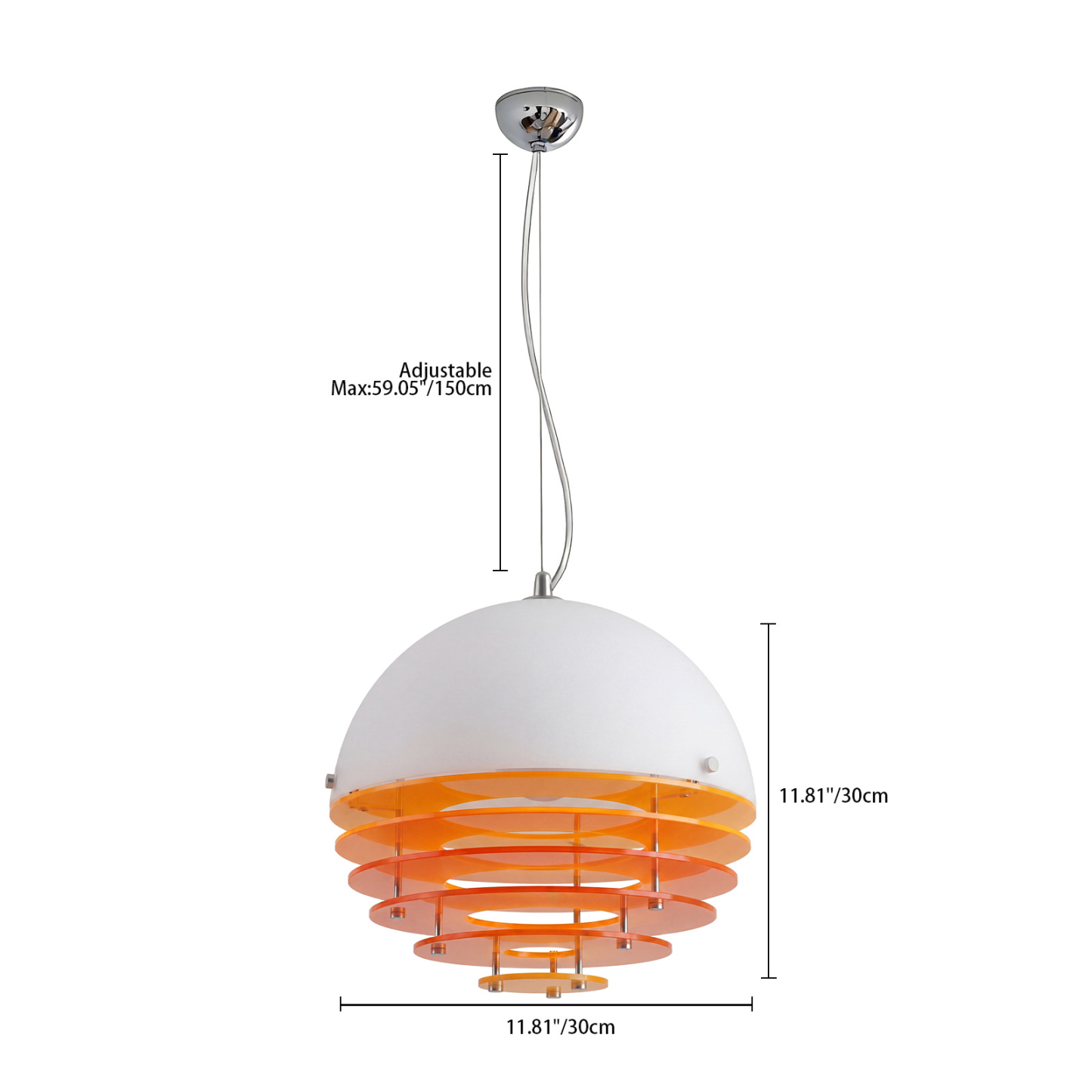 Modern Nordic Layered Disc Pendant Light