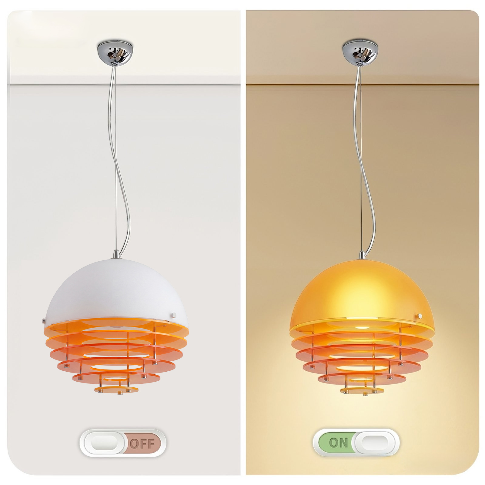 Modern Nordic Layered Disc Pendant Light