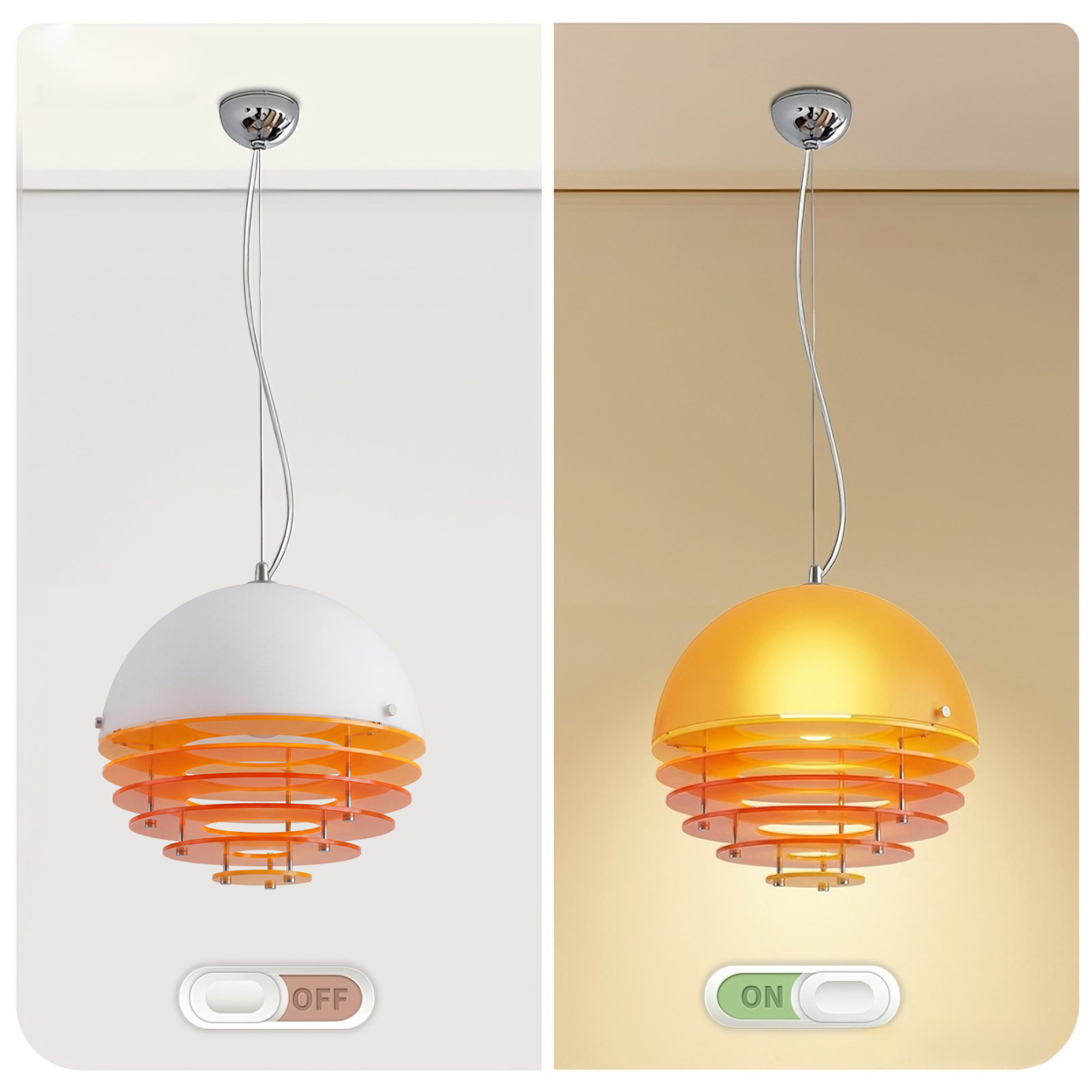 Modern Nordic Layered Disc Pendant Light