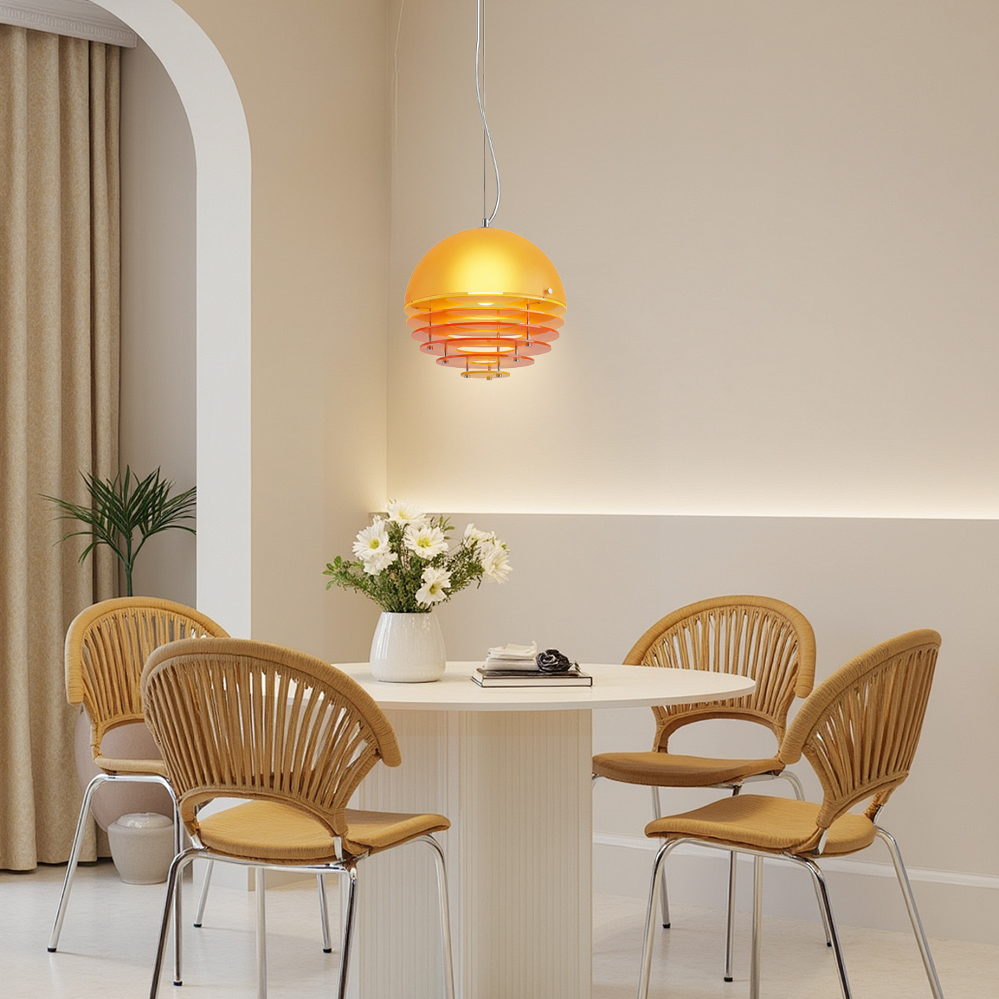 Modern Nordic Layered Disc Pendant Light