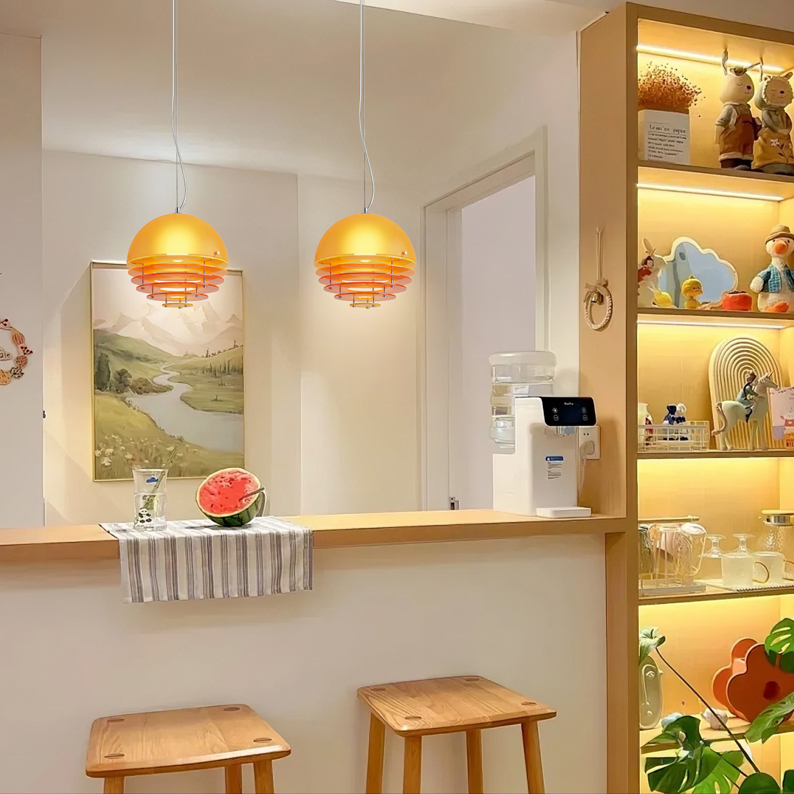 Modern Nordic Layered Disc Pendant Light