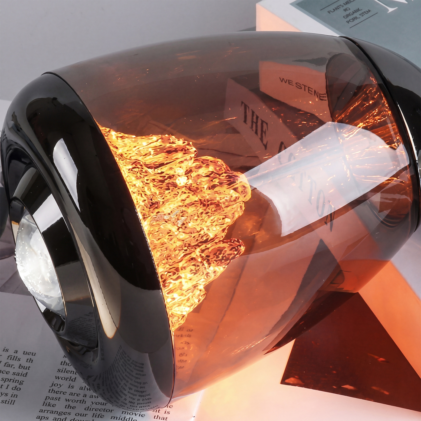 Modern Black Glass Pendant Light for Dining Room