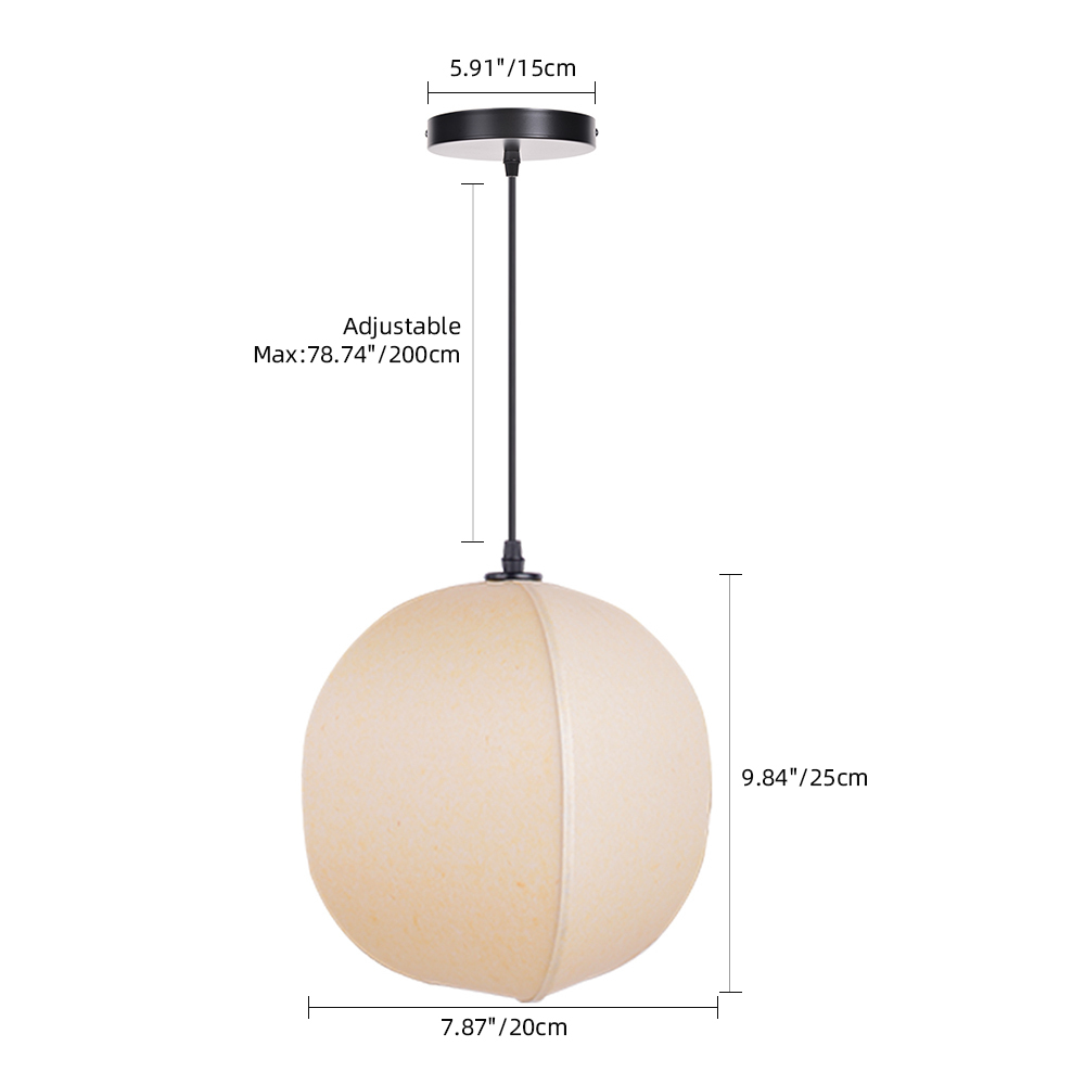 Japanese Style Wabi-sabi Style Pendant Light Fabric Pendant Lamp-labpiecesign