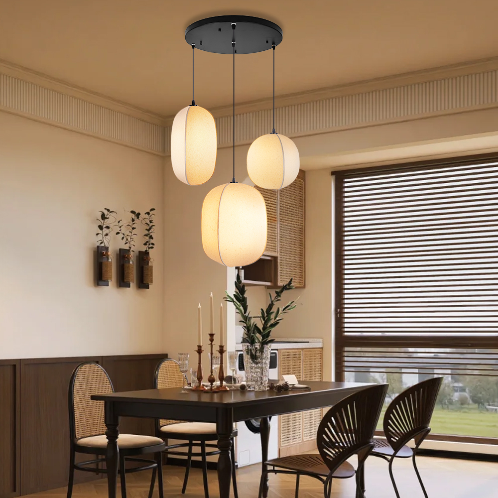 Japanese Style Wabi-sabi Style Pendant Light Fabric Pendant Lamp-labpiecesign