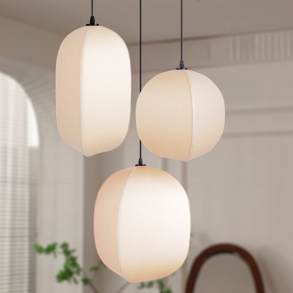 Japanese Style Wabi-sabi Style Pendant Light Fabric Pendant Lamp-labpiecesign