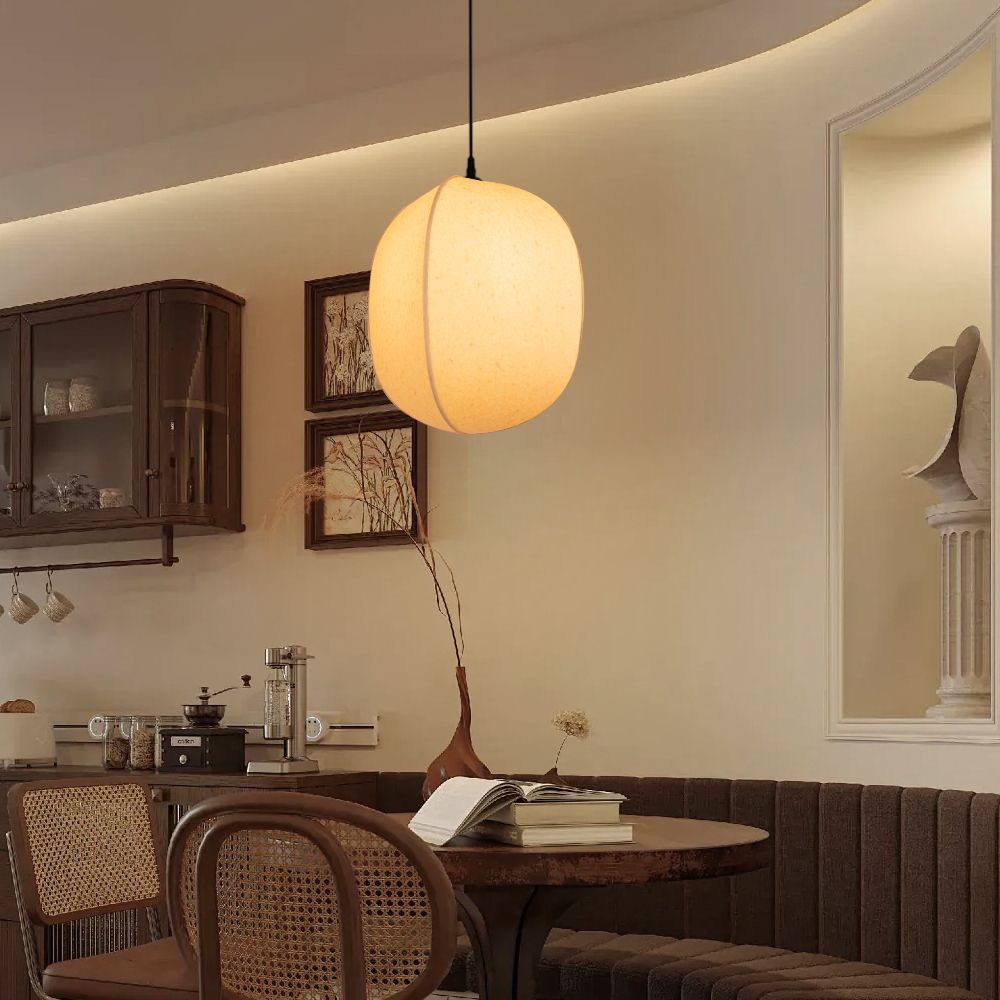 Japanese Style Wabi-sabi Style Pendant Light Fabric Pendant Lamp-labpiecesign