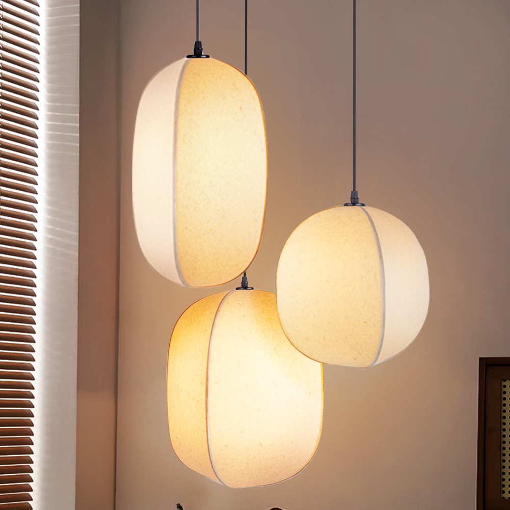 Japanese Style Wabi-sabi Style Pendant Light Fabric Pendant Lamp-labpiecesign