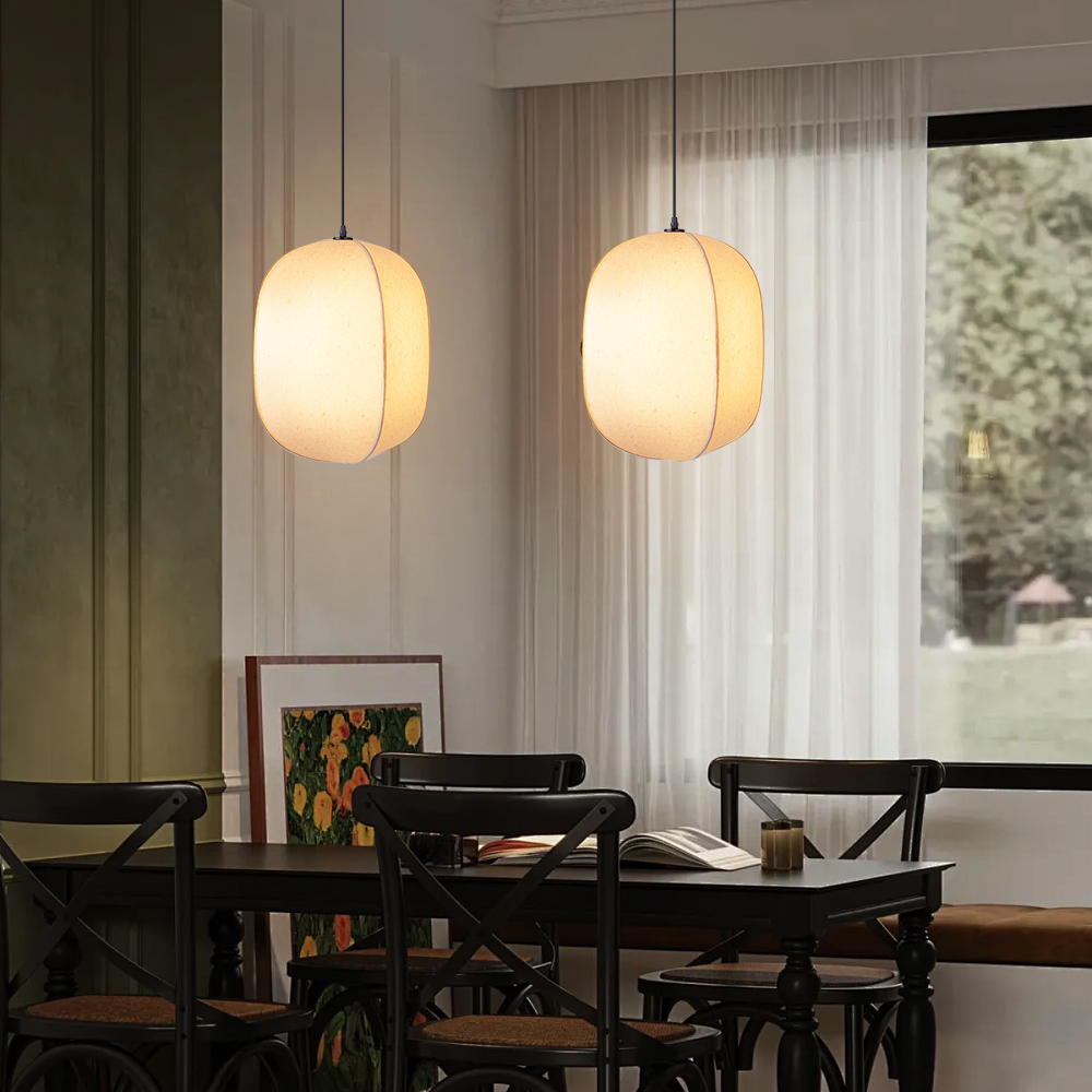 Japanese Style Wabi-sabi Style Pendant Light Fabric Pendant Lamp-labpiecesign