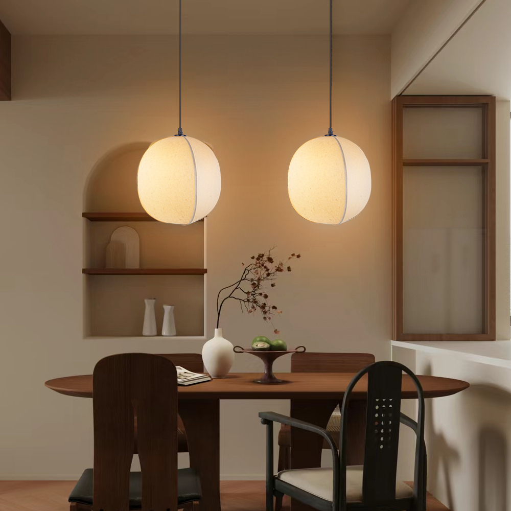 Japanese Style Wabi-sabi Style Pendant Light Fabric Pendant Lamp-labpiecesign