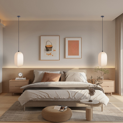 Japanese Style Wabi-sabi Style Pendant Light Fabric Pendant Lamp-labpiecesign