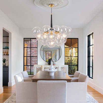 Modern cluster glass bubble chandelier-labpiecesign