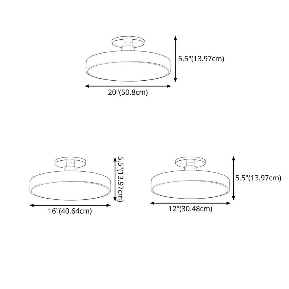Macaron LED Flush Mount Ceiling Light For Bedroom-labpiecesign