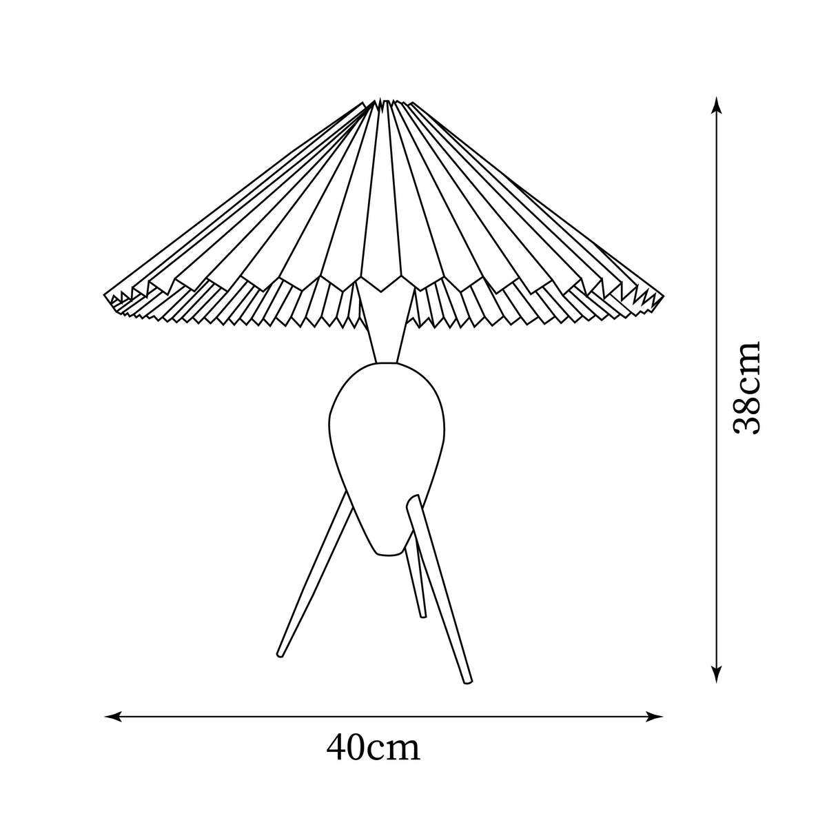 Makie Table Lamp 15.7″- 14.9″-labpiecesign