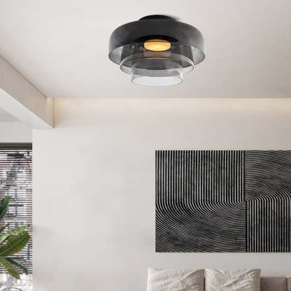 Medieval Flush Mount Glass Ceiling Lamp Design-labpiecesign