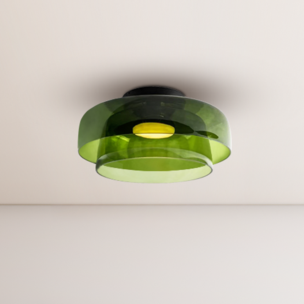 Medieval Flush Mount Glass Ceiling Lamp Design-labpiecesign