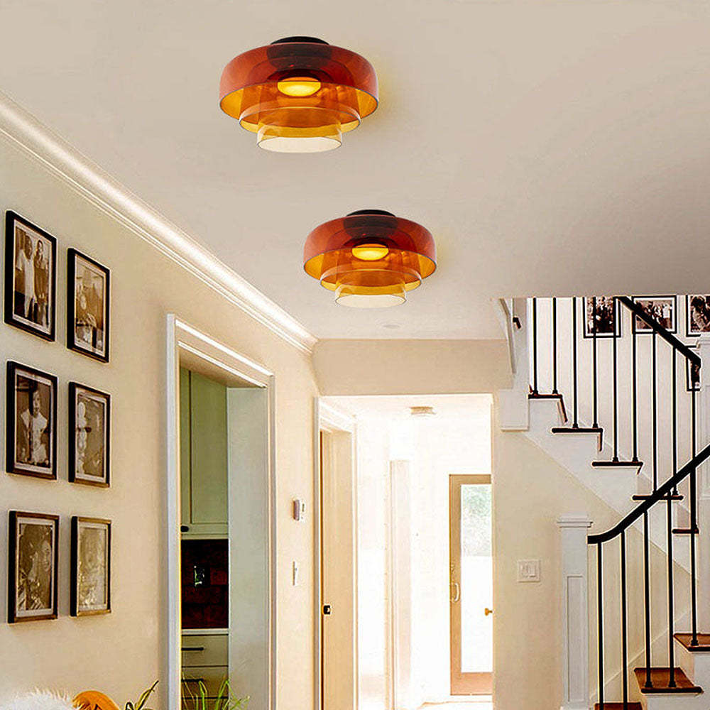 Medieval Flush Mount Glass Ceiling Lamp Design-labpiecesign