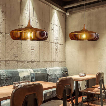 Japanese Solid Wooden High Quality Pendant Light-labpiecesign