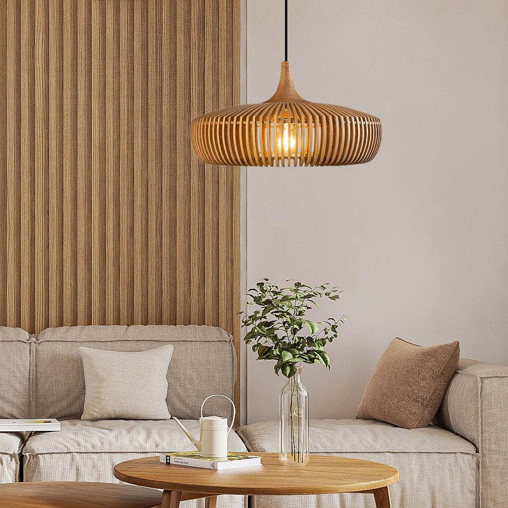Japanese Solid Wooden High Quality Pendant Light-labpiecesign