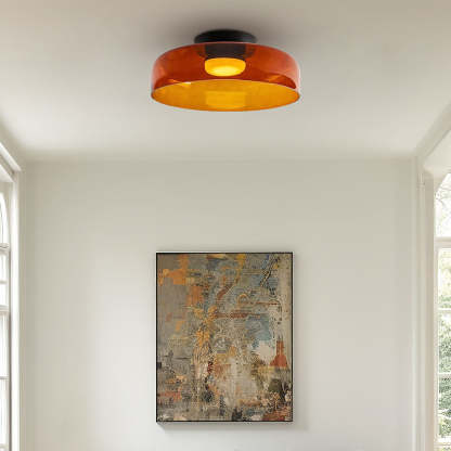 Medieval Flush Mount Glass Ceiling Lamp Design-labpiecesign