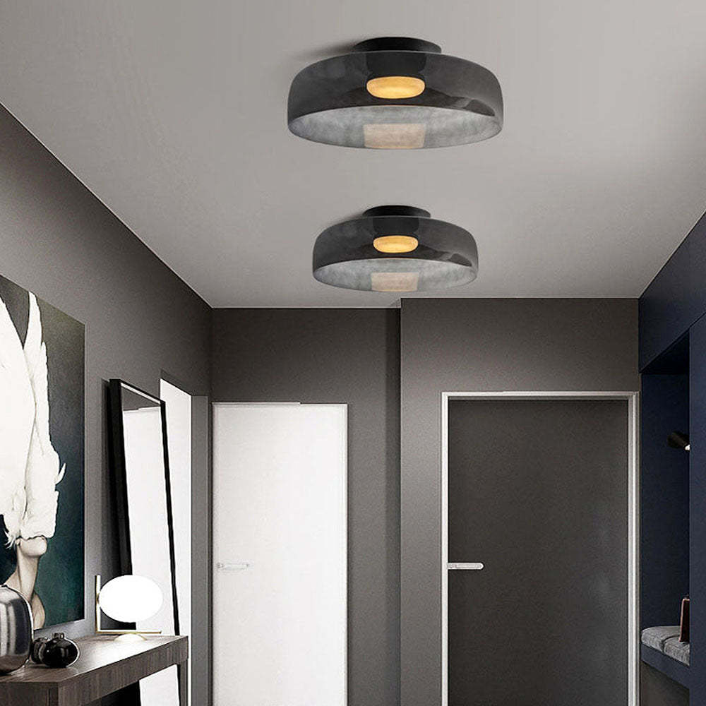 Medieval Flush Mount Glass Ceiling Lamp Design-labpiecesign