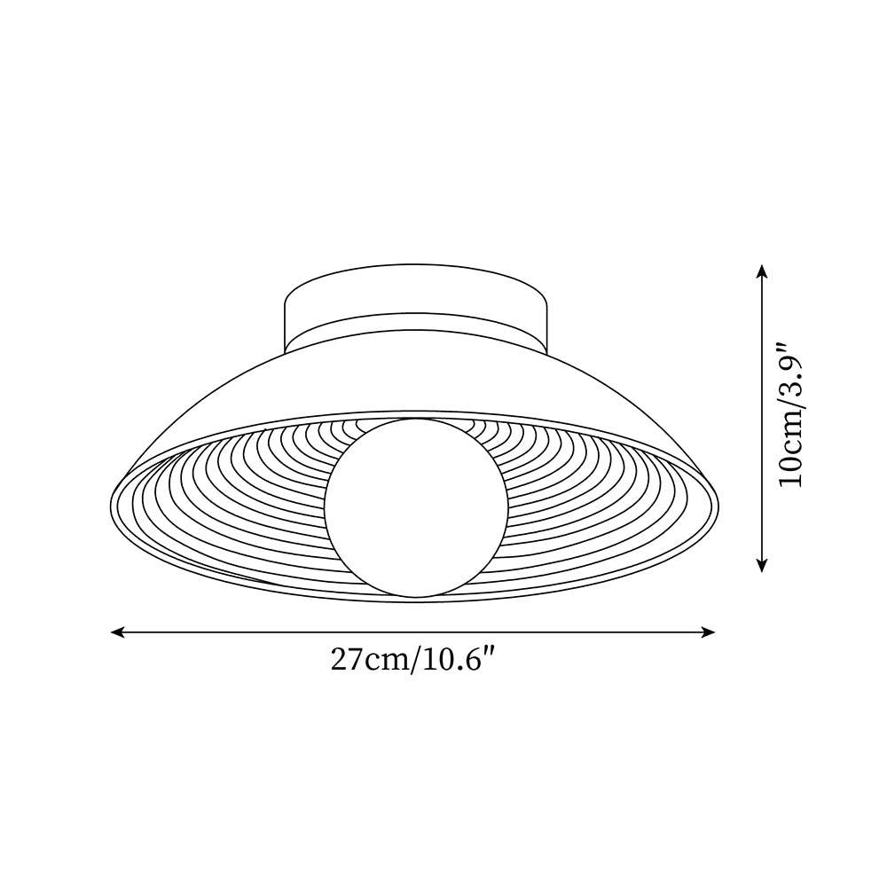 Nubei Ceiling Light 10.6″- 3.9″-labpiecesign