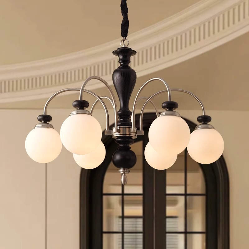 Medieval style study and restaurant chandelier