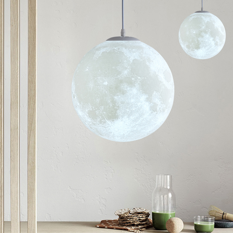 Nordic Style Simplicity Moon Hanging Light Fixtures -labpiecesign