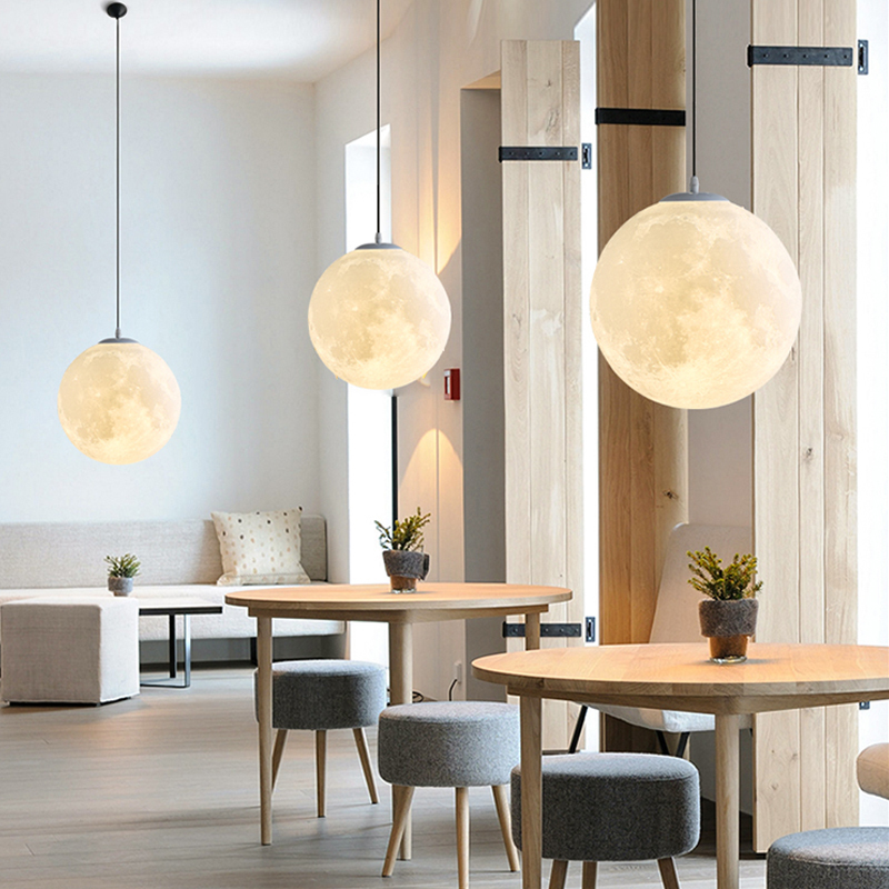 Nordic Style Simplicity Moon Hanging Light Fixtures 