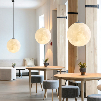 Nordic Style Simplicity Moon Hanging Light Fixtures -labpiecesign
