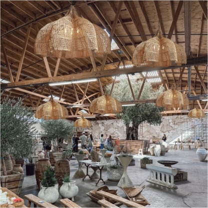 Wicker Pendant Shade outdoor rattan lamp -labpiecesign