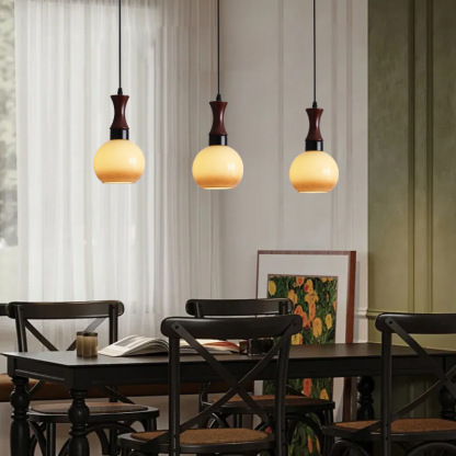 Medieval style restaurant entrance glass pendant light-labpiecesign