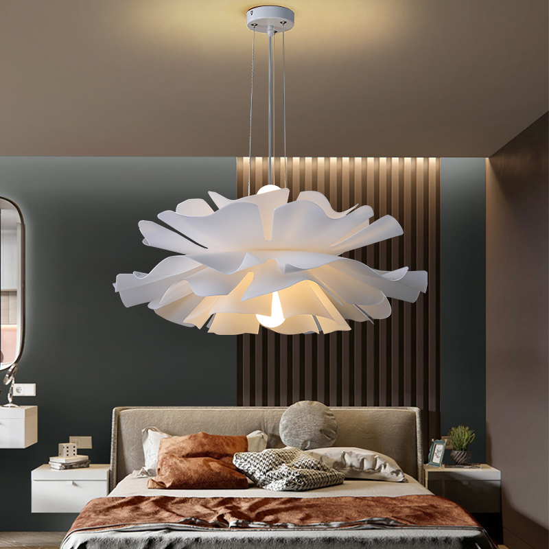 Nordic Simple White Flower Shape Ceiling Light-labpiecesign