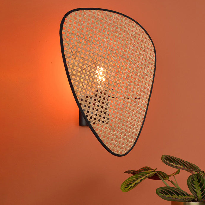 Creative Rattan Woven Aisle Wall Lamp For Living Room-labpiecesign