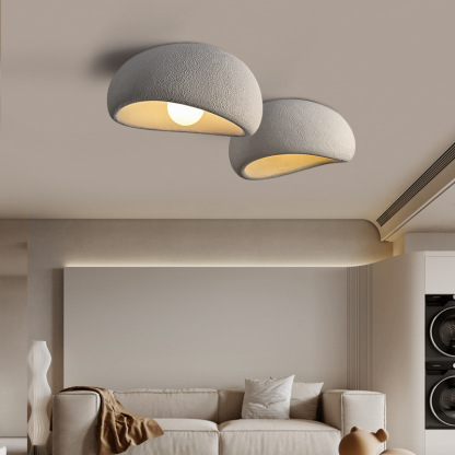 Wabi-sabi Style Resin Ceiling Lamp Japanese Style Master Bedroom Ceiling Light