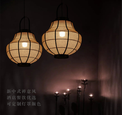 Southeast Asian Style Metal Bracket Pendant Lighting-labpiecesign