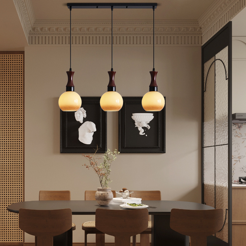 Medieval style restaurant entrance glass pendant light-labpiecesign