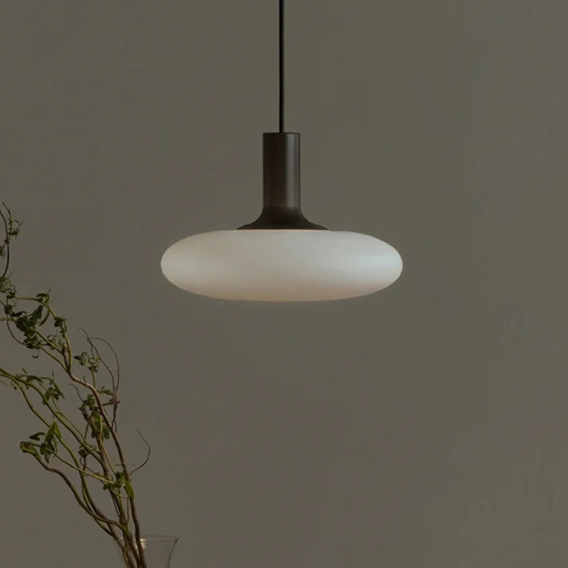 Nordic cream style bedroom bedside glass chandelier