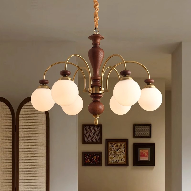 Medieval style study and restaurant chandelier
