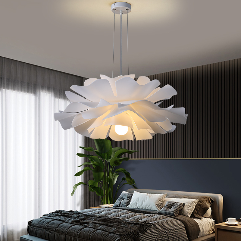 Nordic Simple White Flower Shape Ceiling Light-labpiecesign